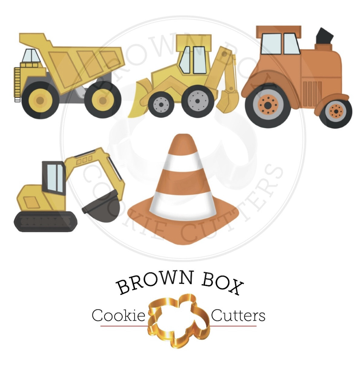 Construction Vehicles Print Box Files