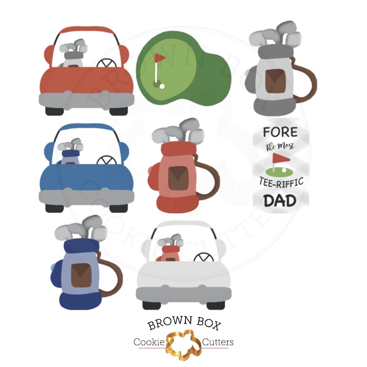 Golf Tee-Rific Dad Print Box Files