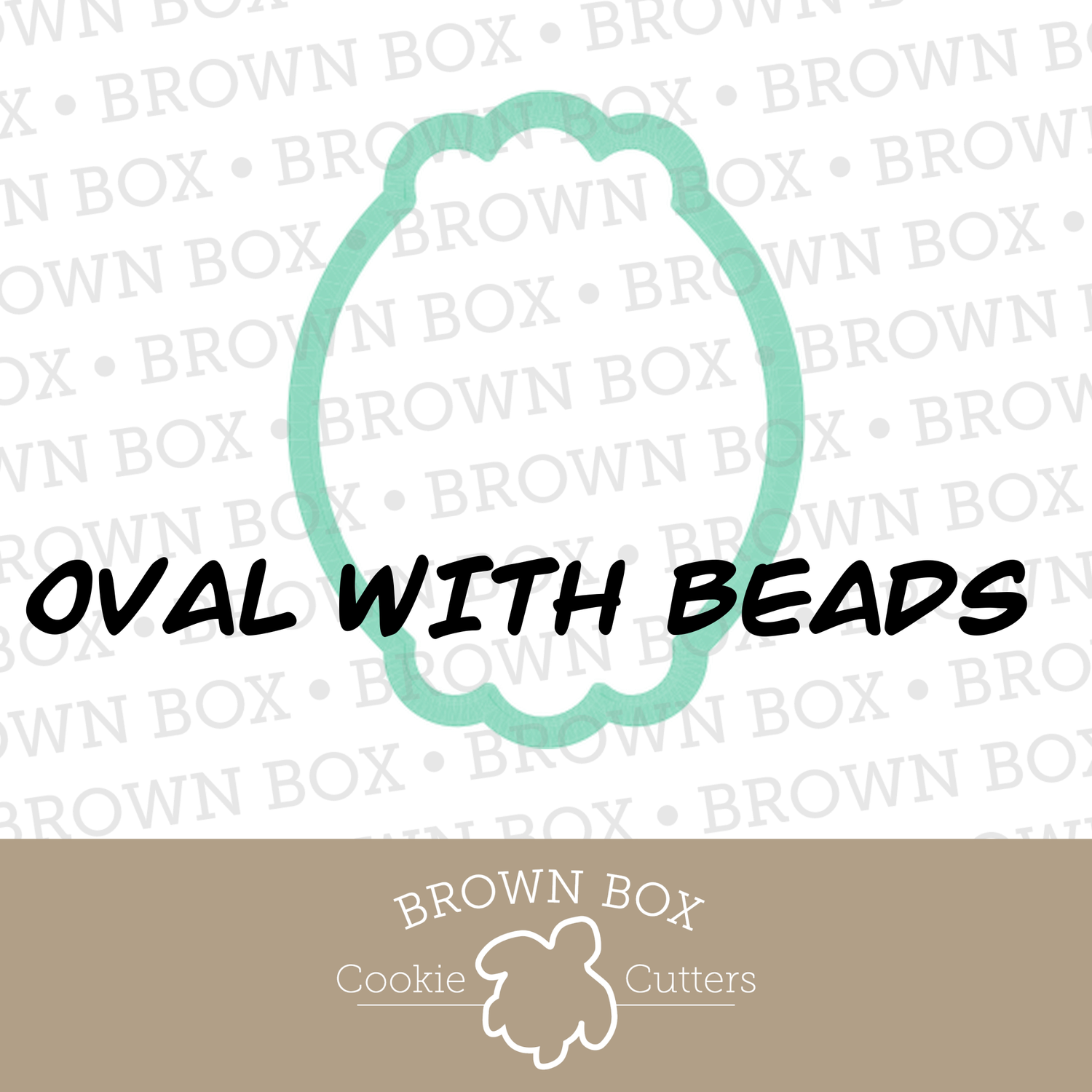 Oval With Beads 