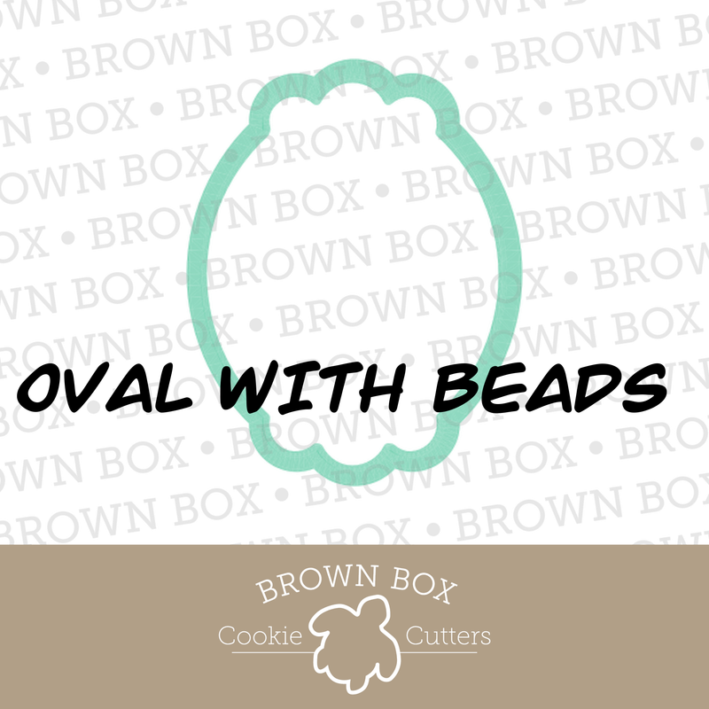 Oval With Beads 