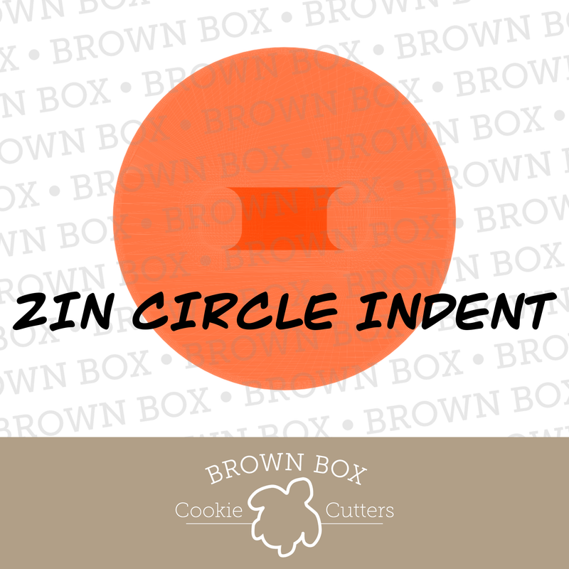 2in Circle Indent Stamp