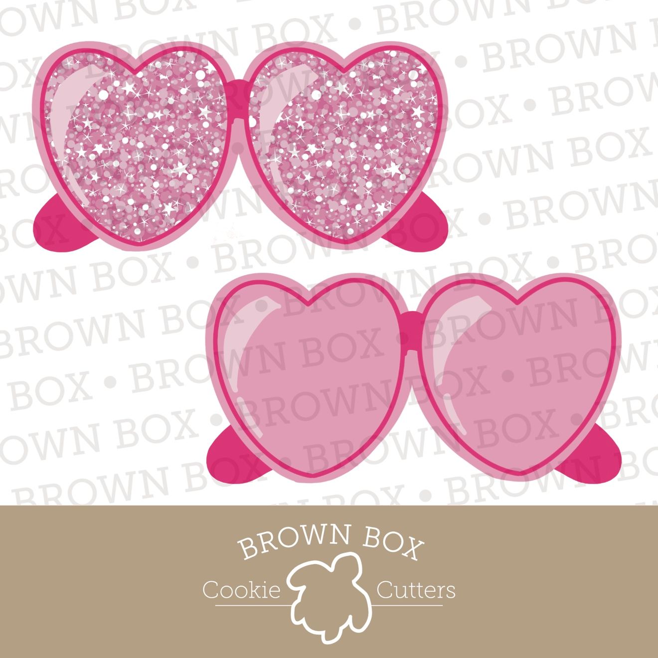 Heart Glasses - Glitter Party