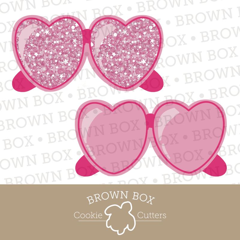 Heart Glasses - Glitter Party