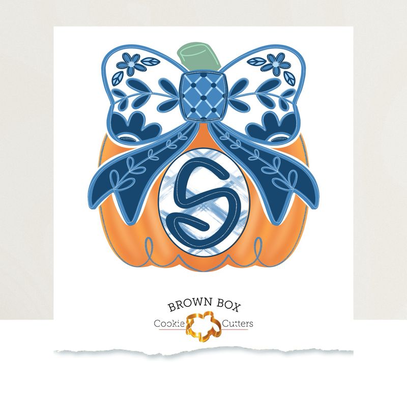 Monogram Pumpkin Print Box Files Beta