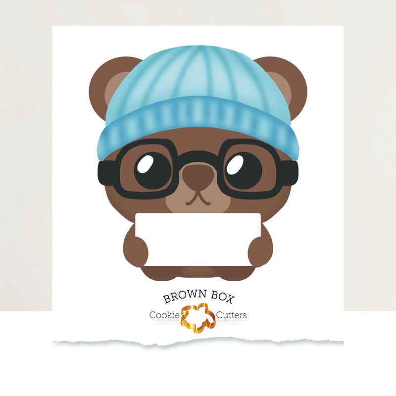 Winter Teddy Bear Print Box Files Beta