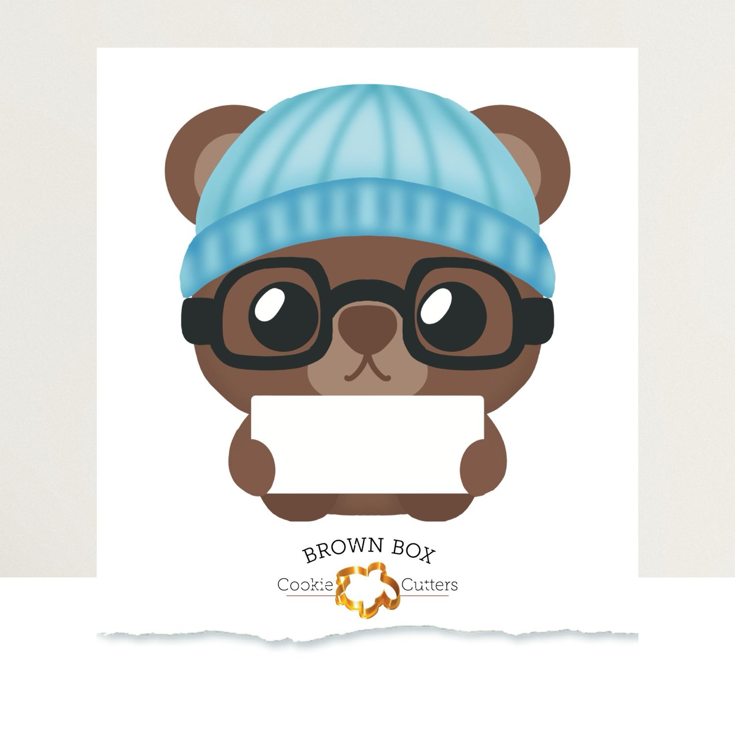 Winter Teddy Bear Print Box Files Beta