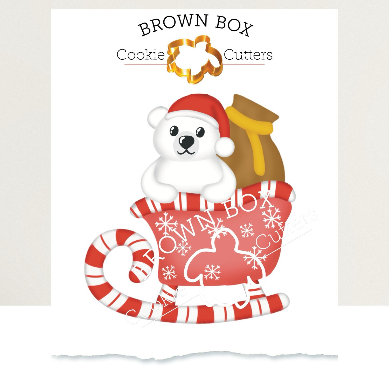 Polar Bear Santa Print Box Files Beta