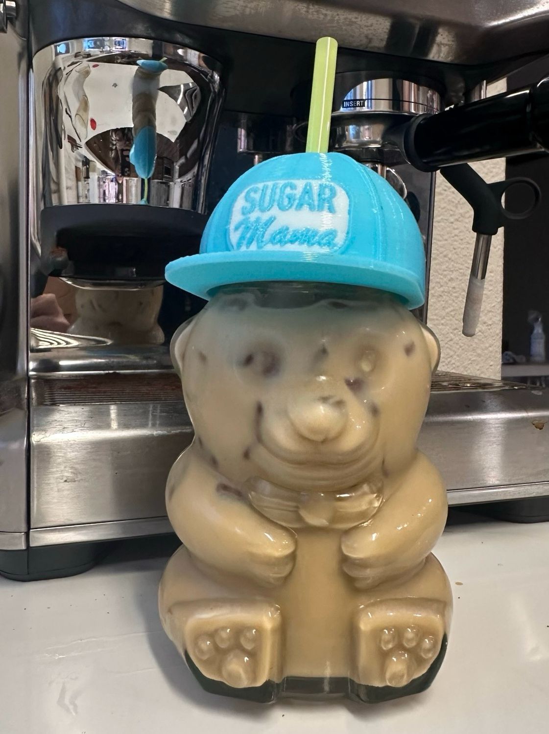 Sugar Mama Bear Glass