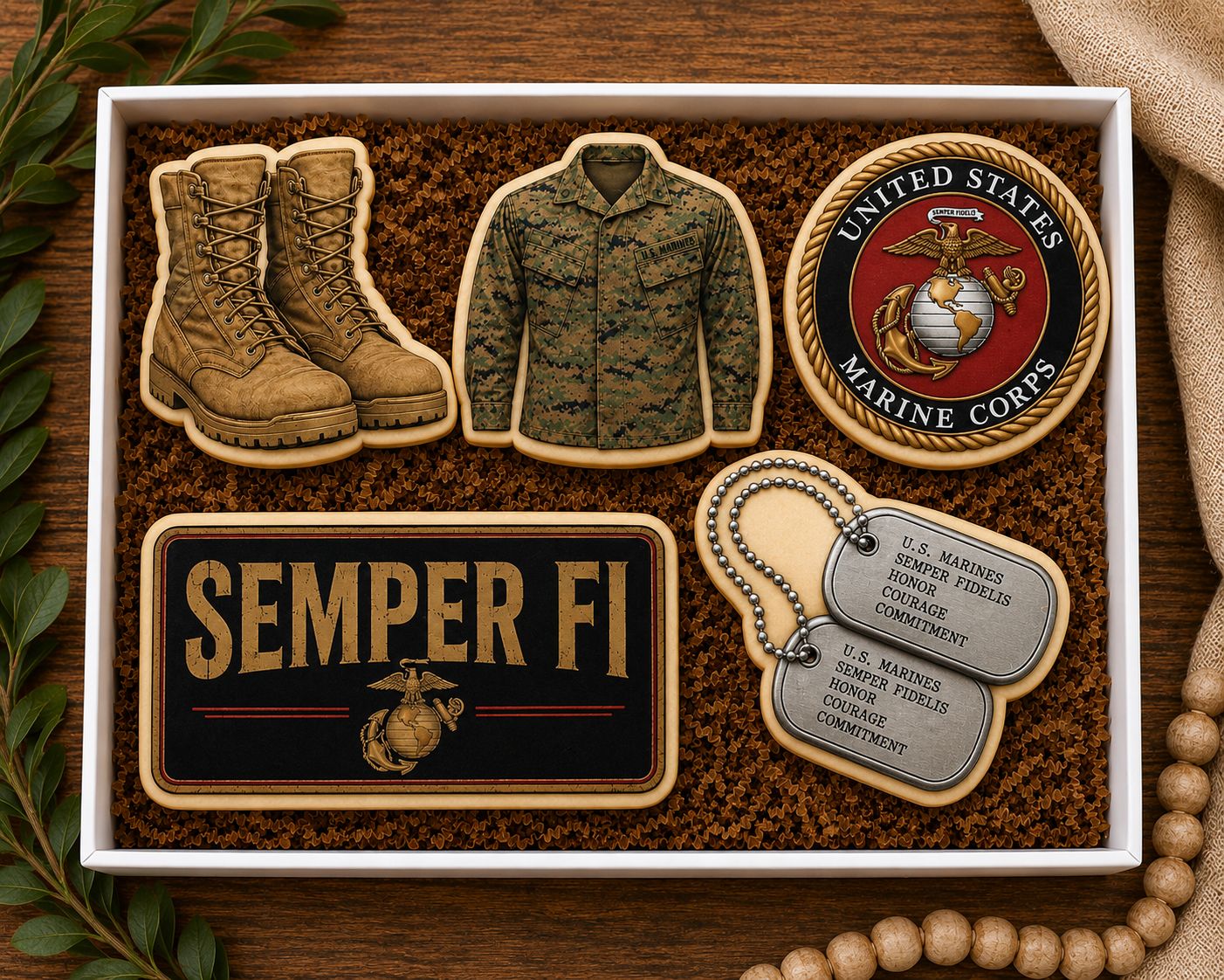 Go Marines Cookie Cutter Set