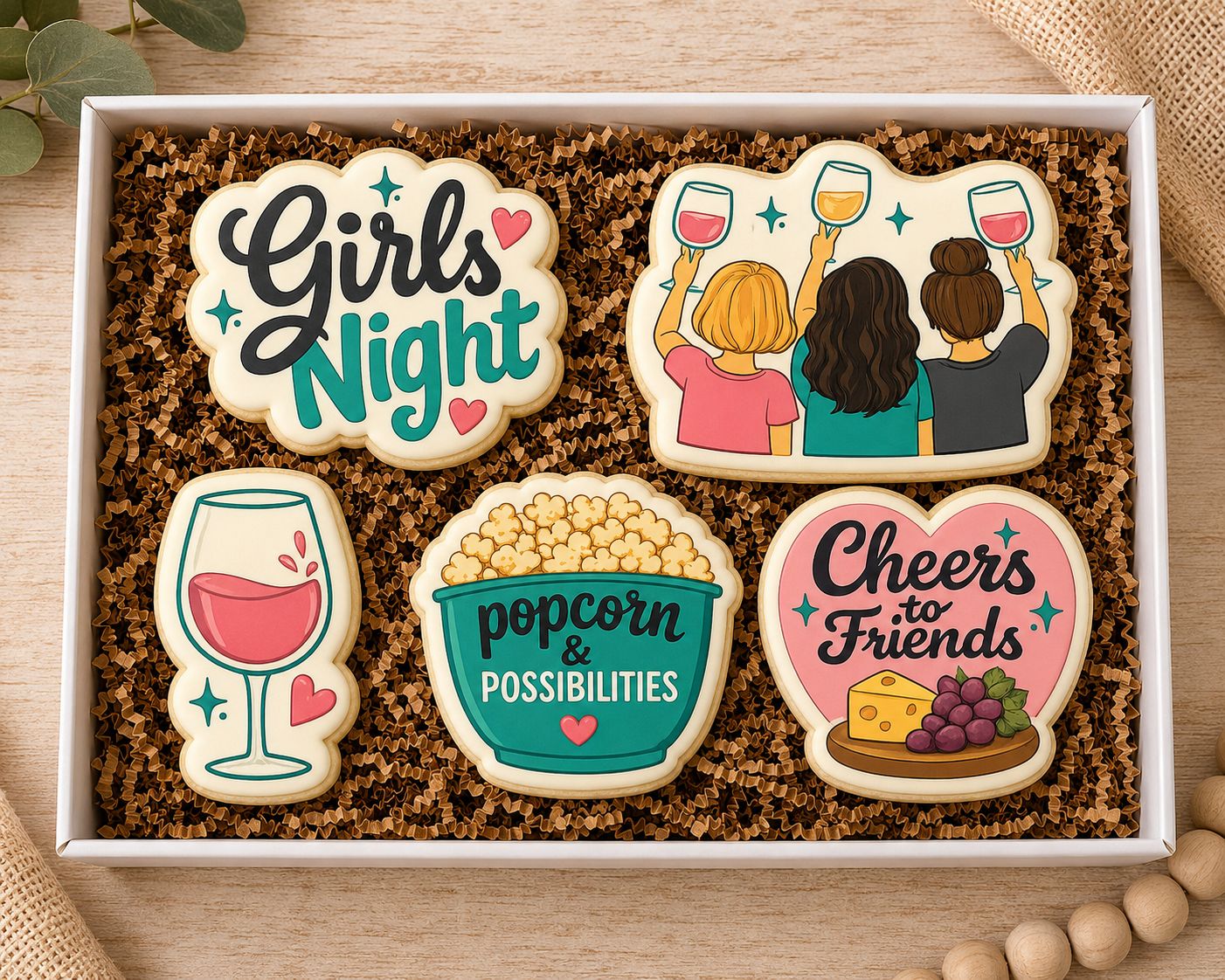 Girls Night Cookie Cutter Set