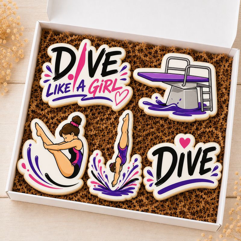Dive Like A Girl Cookie Cutter Set