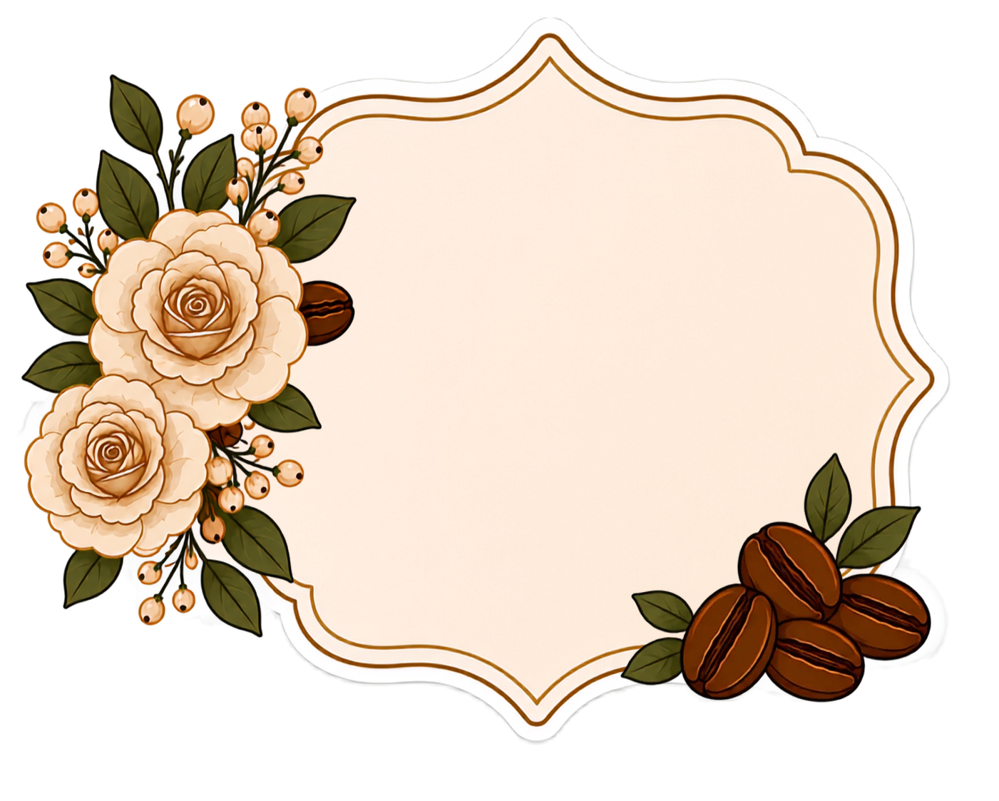 Coffee Floral Frane