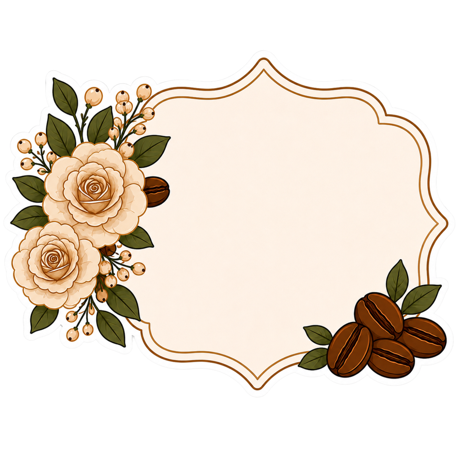 Floral Coffee Frame