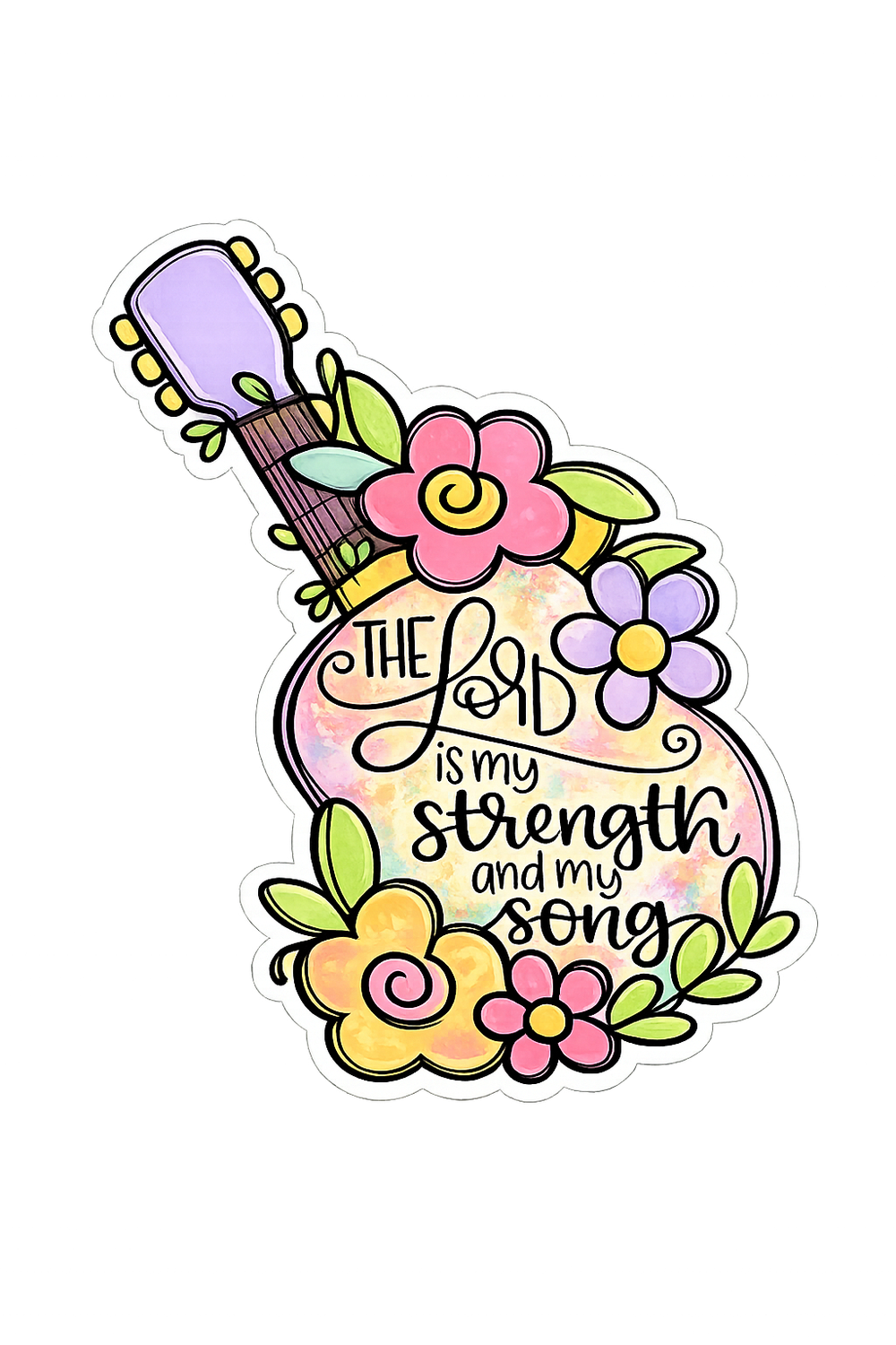 Floral Guitar