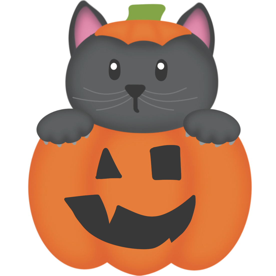 Spooky Pumpkin Cat