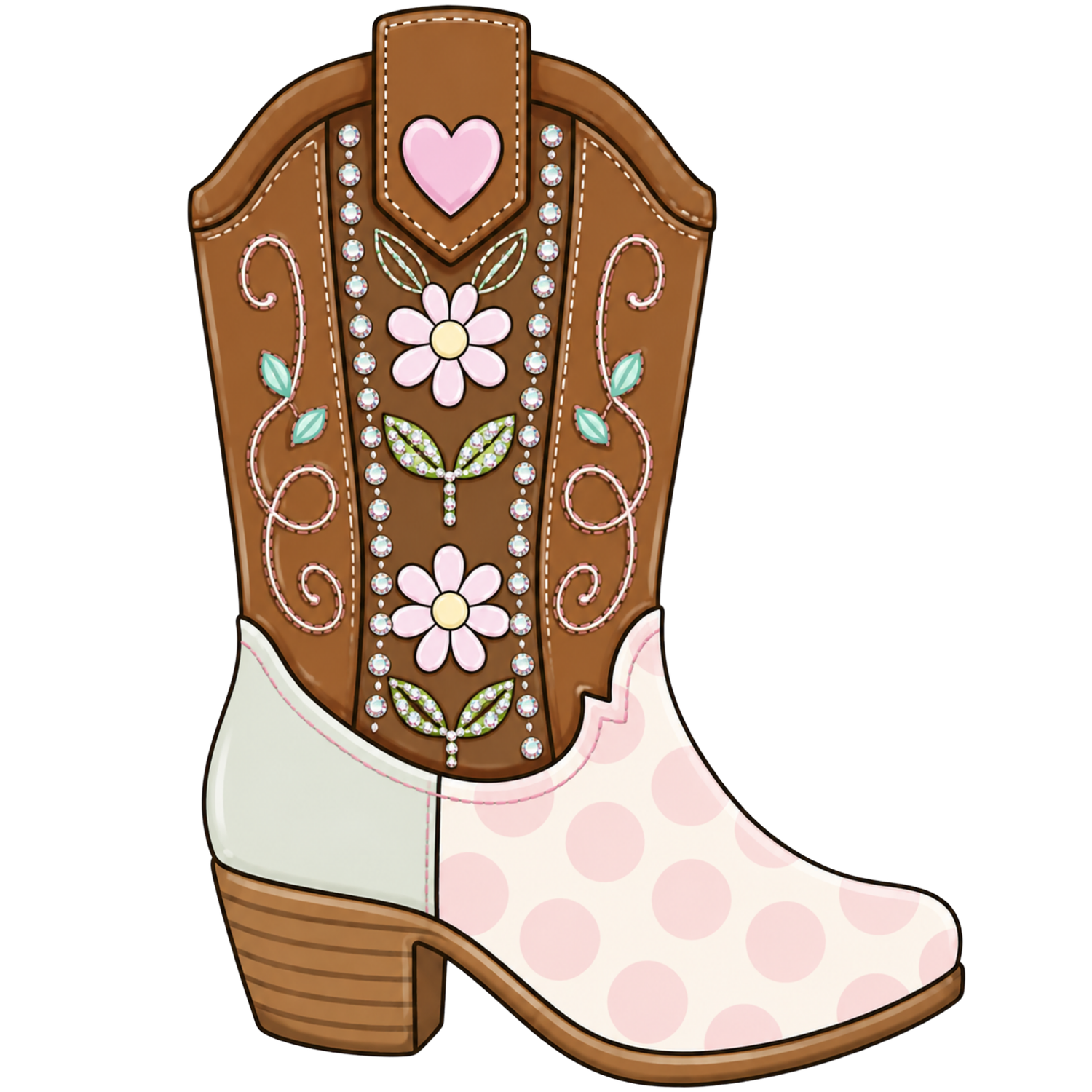 Rhinestone Boot