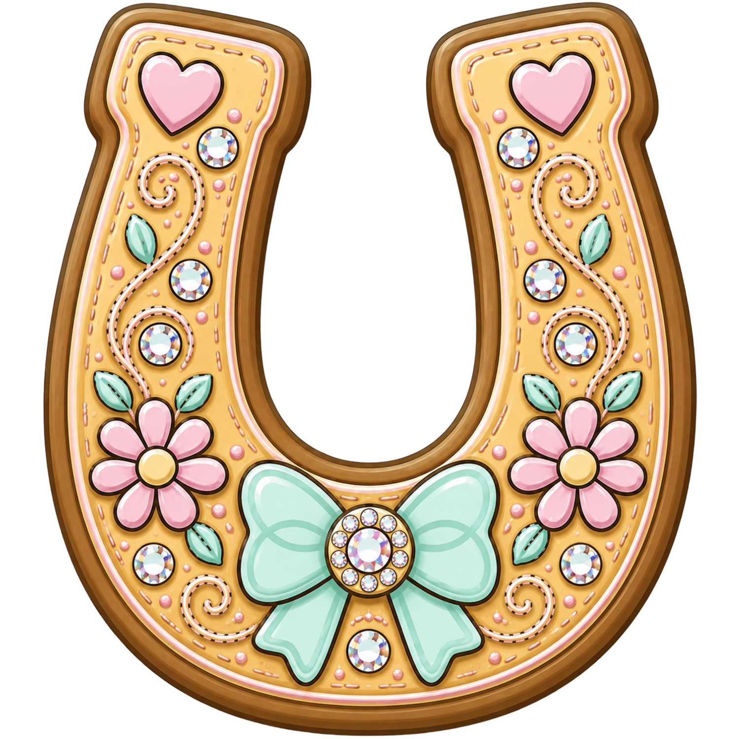 Rhinestone Horseshoe