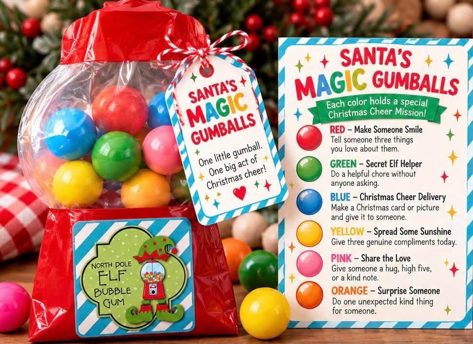 Elf Magic Gumball Bags