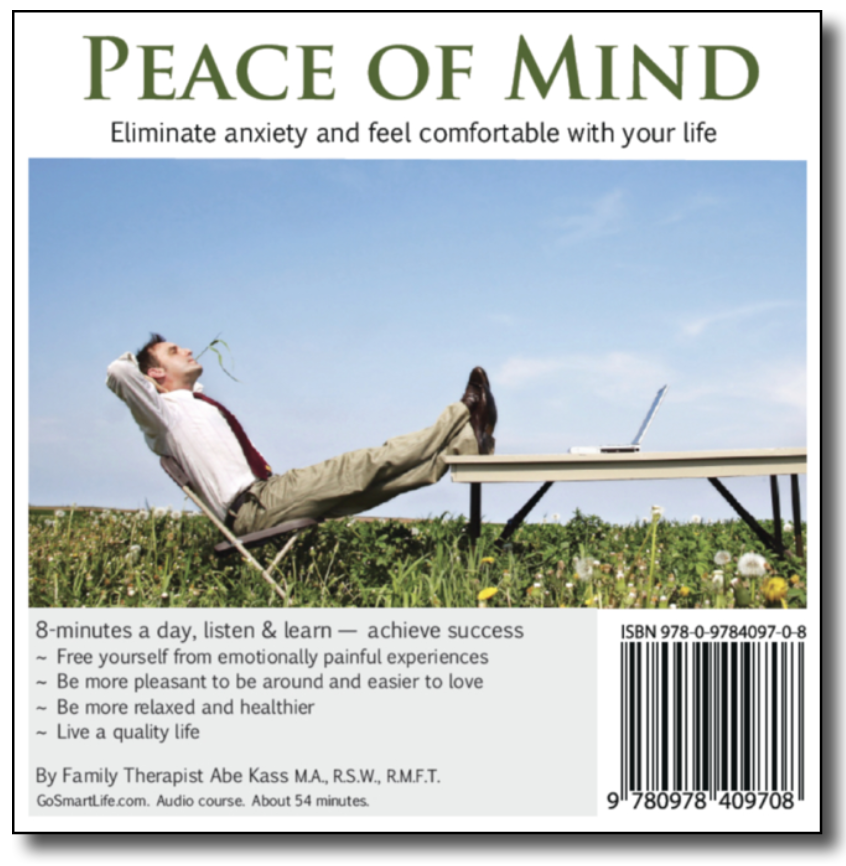 Peace of Mind Audiobook — to help with the natural anxiety and panic caused by Infidelity (includes self-hypnosis and guided imagery)