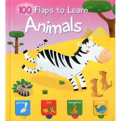 100 Flaps to Learn: Animals (Board Book)
