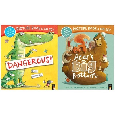 Bears Big Bottom/Dangerous! Book & CD 2set
