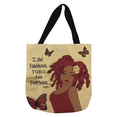 I am Fabulous, Fierce and Fearless - Woven Tote