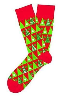 Holiday Crew Socks - Pine Grove (Big Feet)