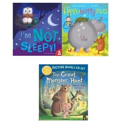 I'm Not Sleepy/The Great Monster Hunt/Hippobottymus 3set book & CD
