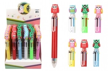 Multi-Color Retractable Pen - Owl