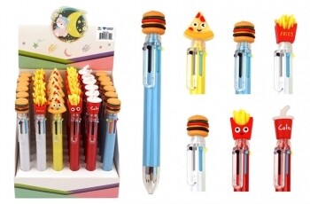 Multi-Color Retractable Pen - Snack Food
