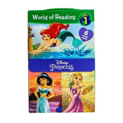 Disney Princess 6bk Box Set (World of Reading Level 1)