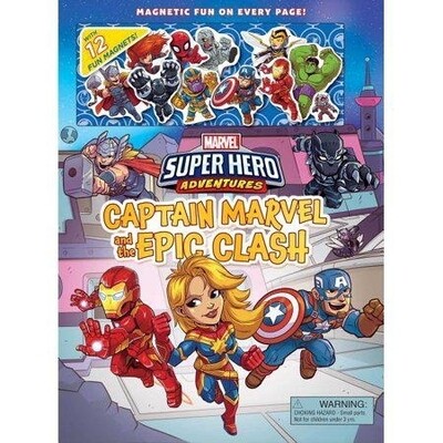 Marvel Super Hero Adventures: Captain Marvel and the Epic Clash - (Magnetic Hardcover) byanngett (Mixed Media Product)