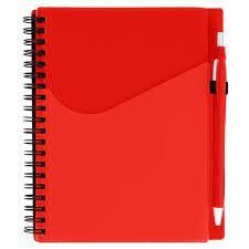 Red Notebook with Pen
