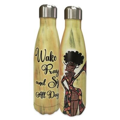 Wake Pray & Sip All Day - Stainless Steel Bottle