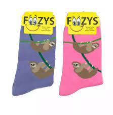 Foozys Wms Crew - Sloth (Pink or Purple)