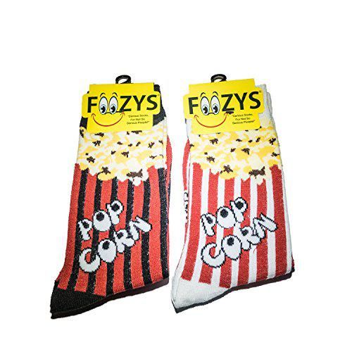Foozys Wms Crew - Movie Popcorn (Black & Pink)