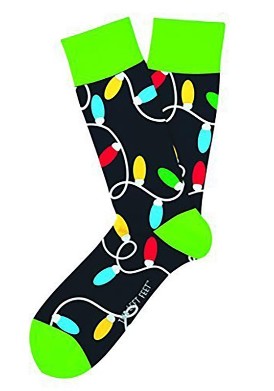 Holiday Crew Socks - Lotsa Lights (Big Feet)