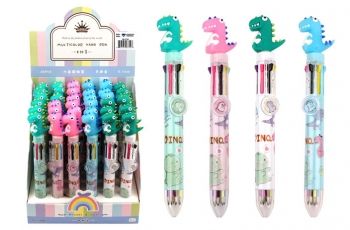 Multi-Color Retractable Pen - Dinosaur