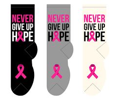 Foozys Wms Crew - Never Give Up Hope (Cream, Gray, Black)