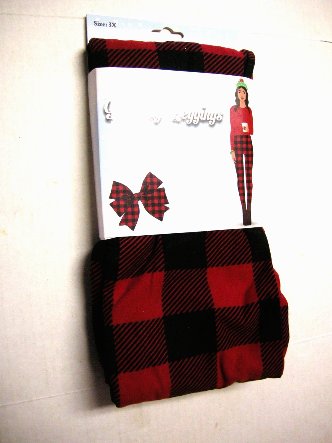 Plus Size Holiday Leggings - Buffalo Plaid