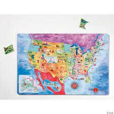 USA Map Magnetic Puzzle