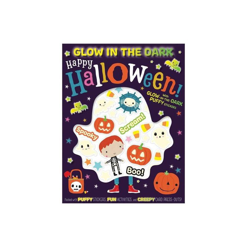 Happy Halloween! Glow in the Dark Puffy Stickers