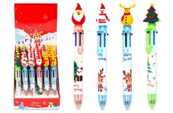 Multi-Color Retractable Pen - Christmas