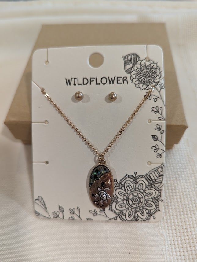 Sea Turtle - Necklace & Earring Set