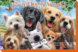 It's a Dog's World - 20 Greeting Cards Assortment (LT) It's a Dog's World - 20 Greeting Cards Assortment (LT)
