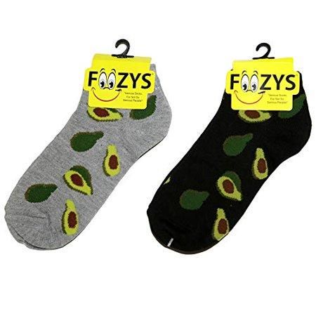 Foozys Wms No Show - Avocados (gray or black)