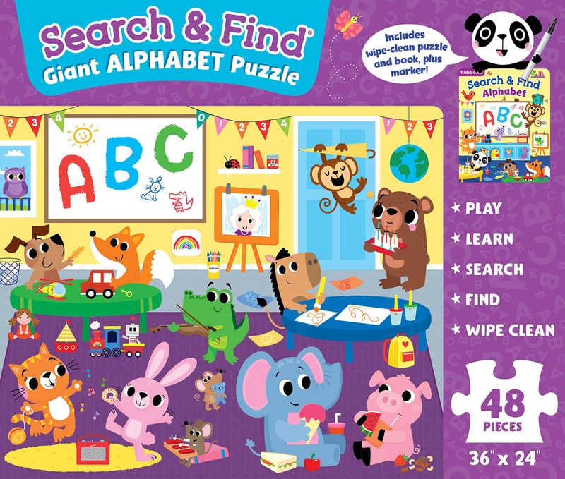 Search & Find Giant Alphabet Puzzle and Book Set