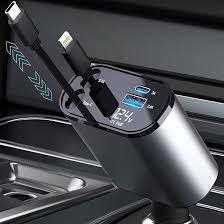 4-in-1 Retractable Car Charger