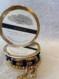 Soul Stacks WARRIOR AGATE 3pc Bracelet Set