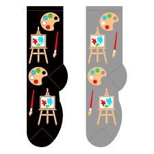 Foozys Wms Crew - Artist Palette (Black or Gray)